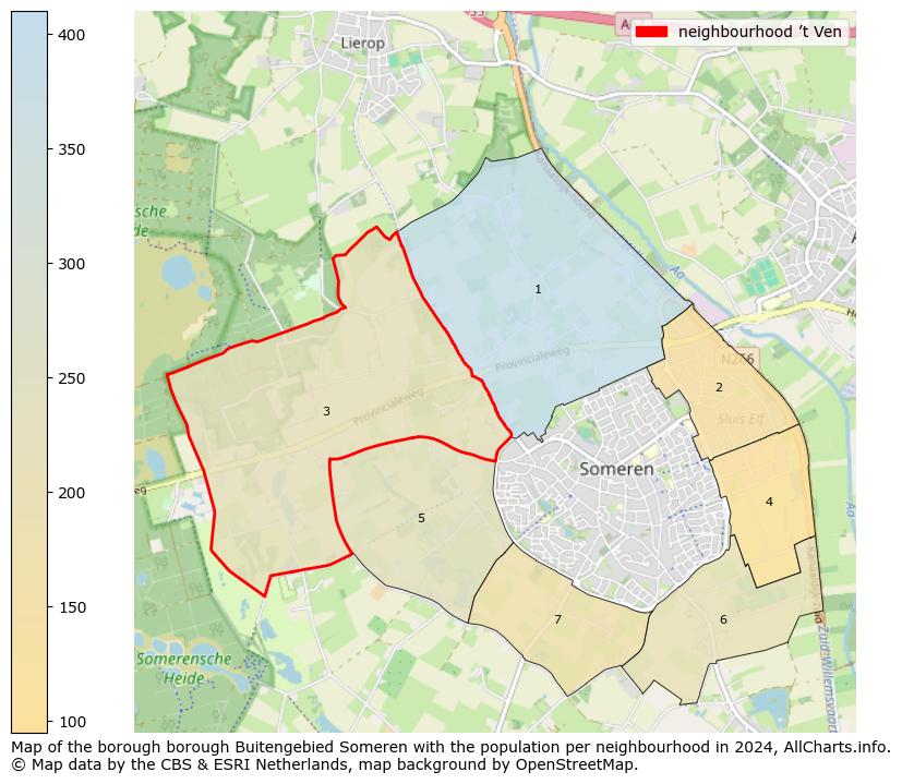 Image of the neighbourhood ’t Ven at the map. This image is used as introduction to this page. This page shows a lot of information about the population in the neighbourhood ’t Ven (such as the distribution by age groups of the residents, the composition of households, whether inhabitants are natives or Dutch with an immigration background, data about the houses (numbers, types, price development, use, type of property, ...) and more (car ownership, energy consumption, ...) based on open data from the Dutch Central Bureau of Statistics and various other sources!