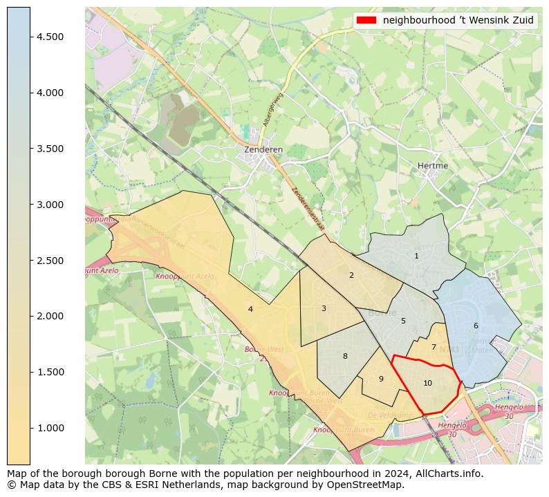 Image of the neighbourhood ’t Wensink Zuid at the map. This image is used as introduction to this page. This page shows a lot of information about the population in the neighbourhood ’t Wensink Zuid (such as the distribution by age groups of the residents, the composition of households, whether inhabitants are natives or Dutch with an immigration background, data about the houses (numbers, types, price development, use, type of property, ...) and more (car ownership, energy consumption, ...) based on open data from the Dutch Central Bureau of Statistics and various other sources!