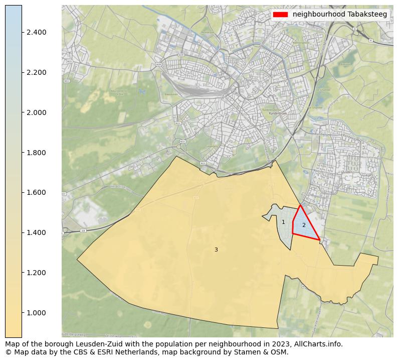 Map of the borough Leusden-Zuid with the population per neighbourhood in 2023. This page shows a lot of information about residents (such as the distribution by age groups, family composition, gender, native or Dutch with an immigration background, ...), homes (numbers, types, price development, use, type of property, ...) and more (car ownership, energy consumption, ...) based on open data from the Dutch Central Bureau of Statistics and various other sources!