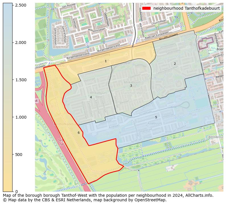 Image of the neighbourhood Tanthofkadebuurt at the map. This image is used as introduction to this page. This page shows a lot of information about the population in the neighbourhood Tanthofkadebuurt (such as the distribution by age groups of the residents, the composition of households, whether inhabitants are natives or Dutch with an immigration background, data about the houses (numbers, types, price development, use, type of property, ...) and more (car ownership, energy consumption, ...) based on open data from the Dutch Central Bureau of Statistics and various other sources!