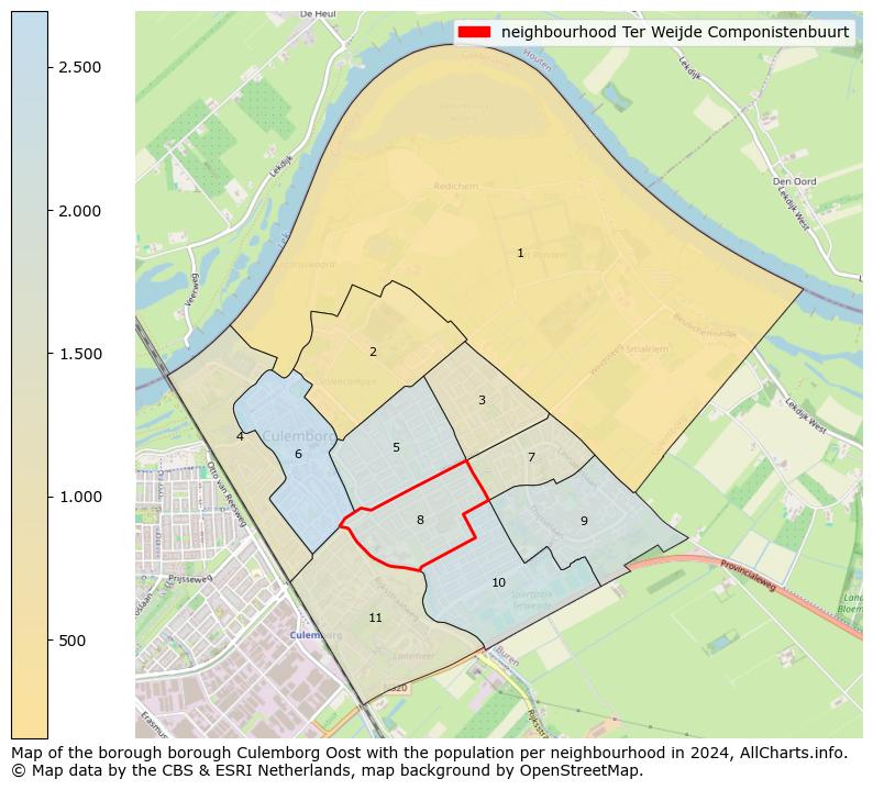 Image of the neighbourhood Ter Weijde Componistenbuurt at the map. This image is used as introduction to this page. This page shows a lot of information about the population in the neighbourhood Ter Weijde Componistenbuurt (such as the distribution by age groups of the residents, the composition of households, whether inhabitants are natives or Dutch with an immigration background, data about the houses (numbers, types, price development, use, type of property, ...) and more (car ownership, energy consumption, ...) based on open data from the Dutch Central Bureau of Statistics and various other sources!