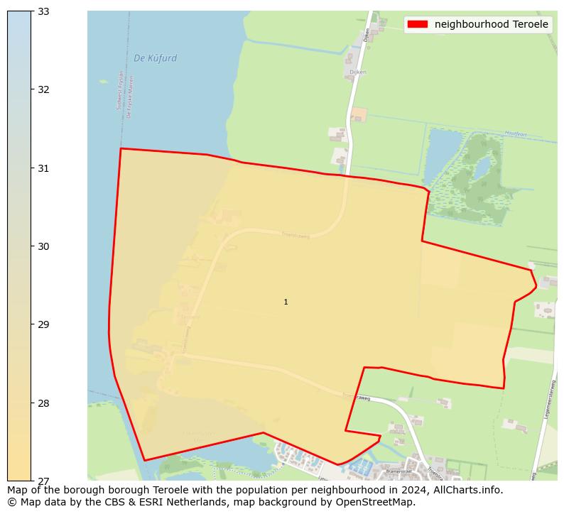 Image of the neighbourhood Teroele at the map. This image is used as introduction to this page. This page shows a lot of information about the population in the neighbourhood Teroele (such as the distribution by age groups of the residents, the composition of households, whether inhabitants are natives or Dutch with an immigration background, data about the houses (numbers, types, price development, use, type of property, ...) and more (car ownership, energy consumption, ...) based on open data from the Dutch Central Bureau of Statistics and various other sources!