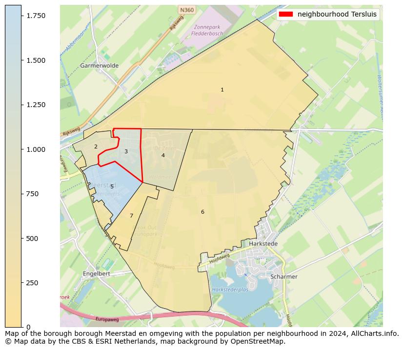 Image of the neighbourhood Tersluis at the map. This image is used as introduction to this page. This page shows a lot of information about the population in the neighbourhood Tersluis (such as the distribution by age groups of the residents, the composition of households, whether inhabitants are natives or Dutch with an immigration background, data about the houses (numbers, types, price development, use, type of property, ...) and more (car ownership, energy consumption, ...) based on open data from the Dutch Central Bureau of Statistics and various other sources!