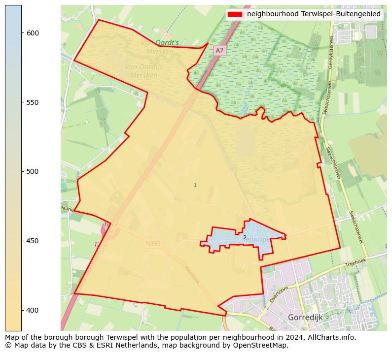 Image of the neighbourhood Terwispel-Buitengebied at the map. This image is used as introduction to this page. This page shows a lot of information about the population in the neighbourhood Terwispel-Buitengebied (such as the distribution by age groups of the residents, the composition of households, whether inhabitants are natives or Dutch with an immigration background, data about the houses (numbers, types, price development, use, type of property, ...) and more (car ownership, energy consumption, ...) based on open data from the Dutch Central Bureau of Statistics and various other sources!