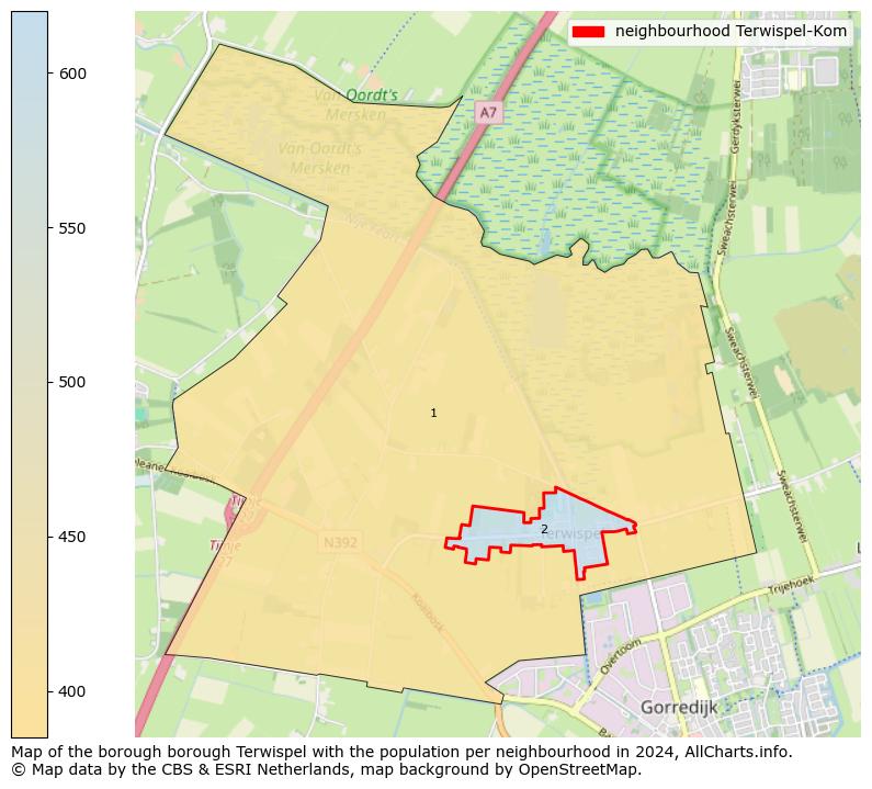 Image of the neighbourhood Terwispel-Kom at the map. This image is used as introduction to this page. This page shows a lot of information about the population in the neighbourhood Terwispel-Kom (such as the distribution by age groups of the residents, the composition of households, whether inhabitants are natives or Dutch with an immigration background, data about the houses (numbers, types, price development, use, type of property, ...) and more (car ownership, energy consumption, ...) based on open data from the Dutch Central Bureau of Statistics and various other sources!