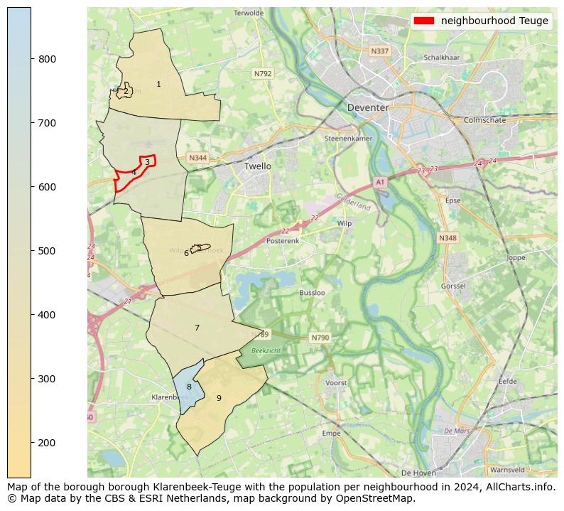 Image of the neighbourhood Teuge at the map. This image is used as introduction to this page. This page shows a lot of information about the population in the neighbourhood Teuge (such as the distribution by age groups of the residents, the composition of households, whether inhabitants are natives or Dutch with an immigration background, data about the houses (numbers, types, price development, use, type of property, ...) and more (car ownership, energy consumption, ...) based on open data from the Dutch Central Bureau of Statistics and various other sources!