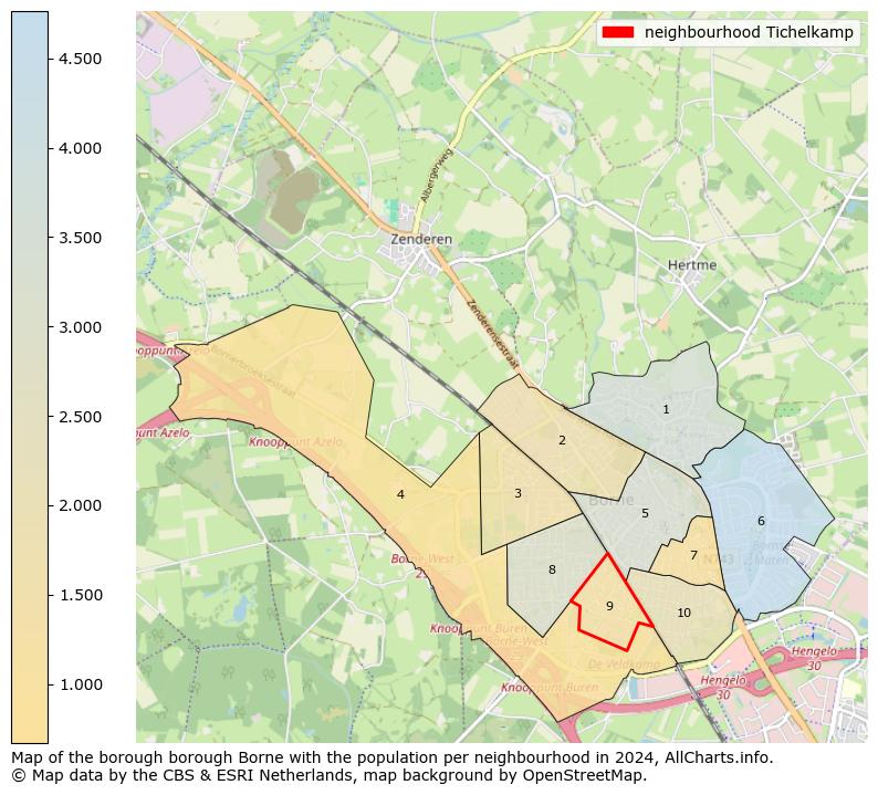 Image of the neighbourhood Tichelkamp at the map. This image is used as introduction to this page. This page shows a lot of information about the population in the neighbourhood Tichelkamp (such as the distribution by age groups of the residents, the composition of households, whether inhabitants are natives or Dutch with an immigration background, data about the houses (numbers, types, price development, use, type of property, ...) and more (car ownership, energy consumption, ...) based on open data from the Dutch Central Bureau of Statistics and various other sources!