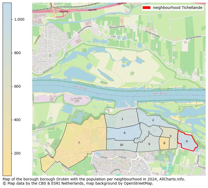 Image of the neighbourhood Tichellande at the map. This image is used as introduction to this page. This page shows a lot of information about the population in the neighbourhood Tichellande (such as the distribution by age groups of the residents, the composition of households, whether inhabitants are natives or Dutch with an immigration background, data about the houses (numbers, types, price development, use, type of property, ...) and more (car ownership, energy consumption, ...) based on open data from the Dutch Central Bureau of Statistics and various other sources!