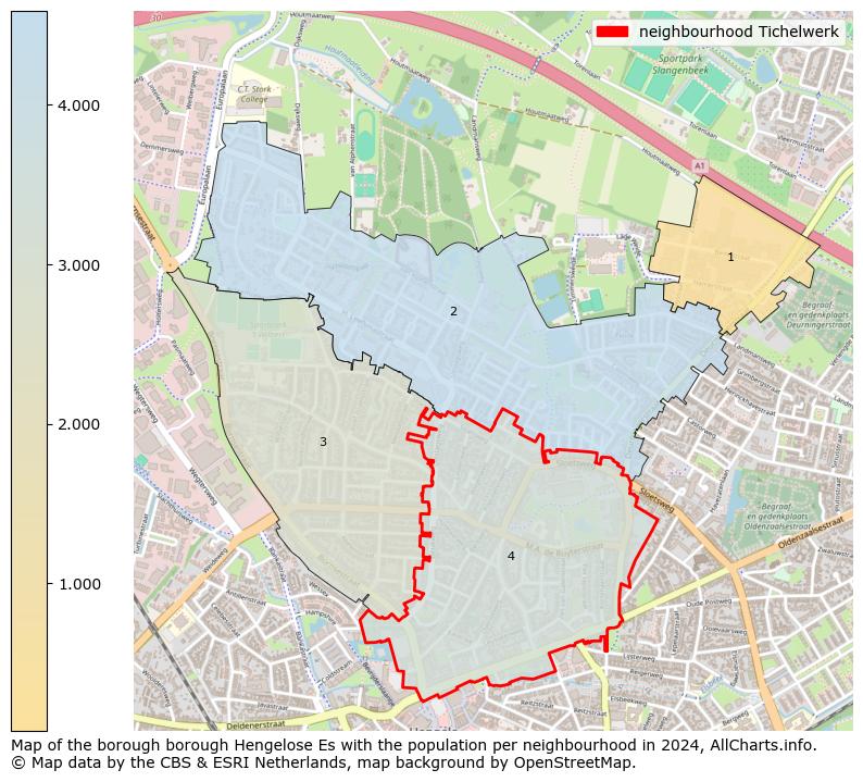 Image of the neighbourhood Tichelwerk at the map. This image is used as introduction to this page. This page shows a lot of information about the population in the neighbourhood Tichelwerk (such as the distribution by age groups of the residents, the composition of households, whether inhabitants are natives or Dutch with an immigration background, data about the houses (numbers, types, price development, use, type of property, ...) and more (car ownership, energy consumption, ...) based on open data from the Dutch Central Bureau of Statistics and various other sources!