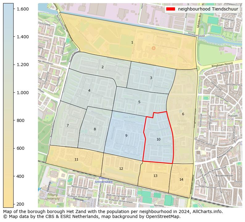 Image of the neighbourhood Tiendschuur at the map. This image is used as introduction to this page. This page shows a lot of information about the population in the neighbourhood Tiendschuur (such as the distribution by age groups of the residents, the composition of households, whether inhabitants are natives or Dutch with an immigration background, data about the houses (numbers, types, price development, use, type of property, ...) and more (car ownership, energy consumption, ...) based on open data from the Dutch Central Bureau of Statistics and various other sources!