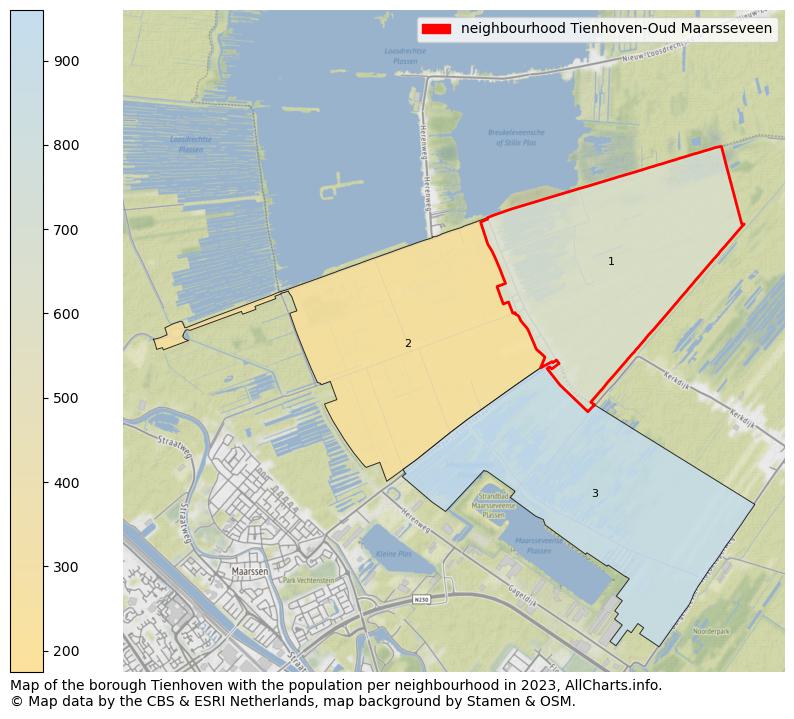 Map of the borough Tienhoven with the population per neighbourhood in 2023. This page shows a lot of information about residents (such as the distribution by age groups, family composition, gender, native or Dutch with an immigration background, ...), homes (numbers, types, price development, use, type of property, ...) and more (car ownership, energy consumption, ...) based on open data from the Dutch Central Bureau of Statistics and various other sources!
