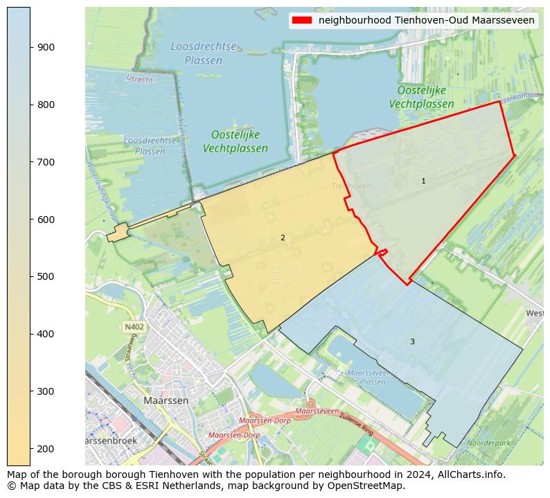 Image of the neighbourhood Tienhoven-Oud Maarsseveen at the map. This image is used as introduction to this page. This page shows a lot of information about the population in the neighbourhood Tienhoven-Oud Maarsseveen (such as the distribution by age groups of the residents, the composition of households, whether inhabitants are natives or Dutch with an immigration background, data about the houses (numbers, types, price development, use, type of property, ...) and more (car ownership, energy consumption, ...) based on open data from the Dutch Central Bureau of Statistics and various other sources!