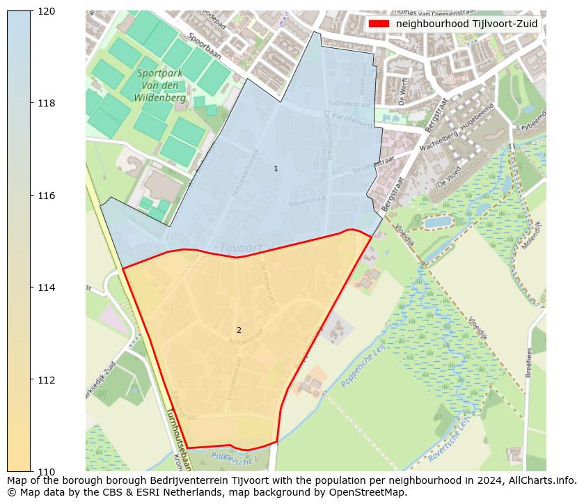 Image of the neighbourhood Tijlvoort-Zuid at the map. This image is used as introduction to this page. This page shows a lot of information about the population in the neighbourhood Tijlvoort-Zuid (such as the distribution by age groups of the residents, the composition of households, whether inhabitants are natives or Dutch with an immigration background, data about the houses (numbers, types, price development, use, type of property, ...) and more (car ownership, energy consumption, ...) based on open data from the Dutch Central Bureau of Statistics and various other sources!