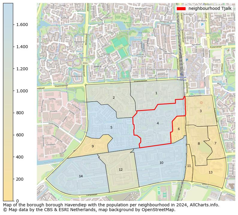 Image of the neighbourhood Tjalk at the map. This image is used as introduction to this page. This page shows a lot of information about the population in the neighbourhood Tjalk (such as the distribution by age groups of the residents, the composition of households, whether inhabitants are natives or Dutch with an immigration background, data about the houses (numbers, types, price development, use, type of property, ...) and more (car ownership, energy consumption, ...) based on open data from the Dutch Central Bureau of Statistics and various other sources!