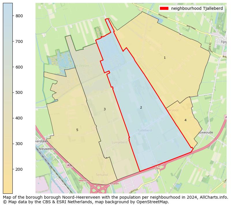 Image of the neighbourhood Tjalleberd at the map. This image is used as introduction to this page. This page shows a lot of information about the population in the neighbourhood Tjalleberd (such as the distribution by age groups of the residents, the composition of households, whether inhabitants are natives or Dutch with an immigration background, data about the houses (numbers, types, price development, use, type of property, ...) and more (car ownership, energy consumption, ...) based on open data from the Dutch Central Bureau of Statistics and various other sources!