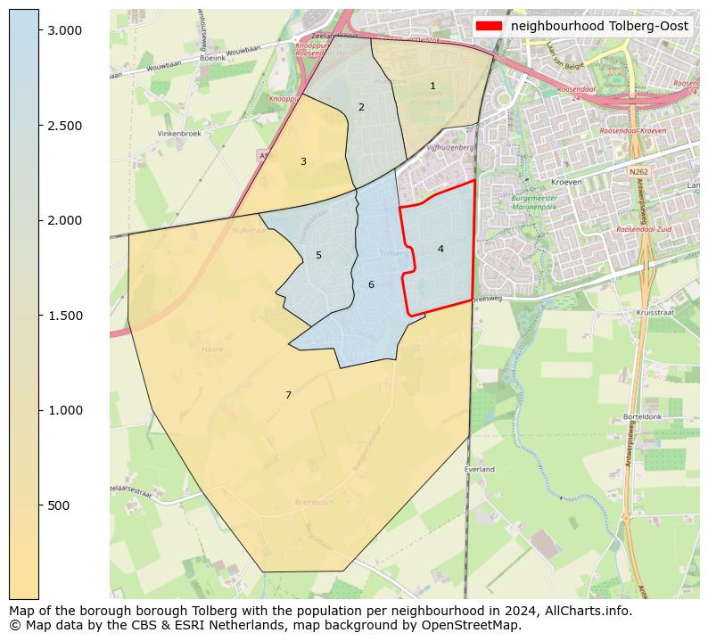 Image of the neighbourhood Tolberg-Oost at the map. This image is used as introduction to this page. This page shows a lot of information about the population in the neighbourhood Tolberg-Oost (such as the distribution by age groups of the residents, the composition of households, whether inhabitants are natives or Dutch with an immigration background, data about the houses (numbers, types, price development, use, type of property, ...) and more (car ownership, energy consumption, ...) based on open data from the Dutch Central Bureau of Statistics and various other sources!