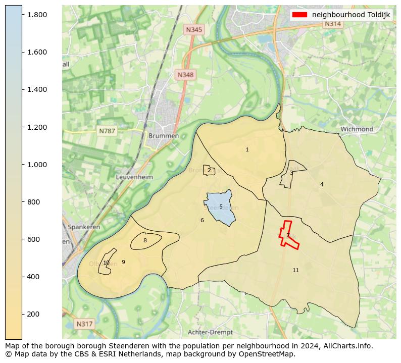 Image of the neighbourhood Toldijk at the map. This image is used as introduction to this page. This page shows a lot of information about the population in the neighbourhood Toldijk (such as the distribution by age groups of the residents, the composition of households, whether inhabitants are natives or Dutch with an immigration background, data about the houses (numbers, types, price development, use, type of property, ...) and more (car ownership, energy consumption, ...) based on open data from the Dutch Central Bureau of Statistics and various other sources!