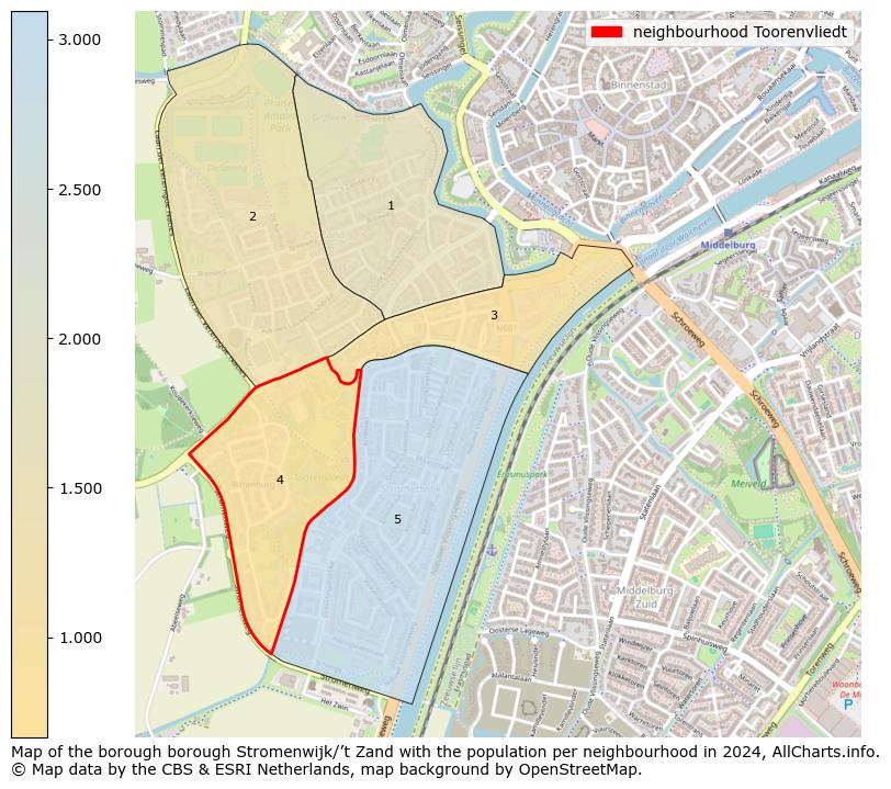 Image of the neighbourhood Toorenvliedt at the map. This image is used as introduction to this page. This page shows a lot of information about the population in the neighbourhood Toorenvliedt (such as the distribution by age groups of the residents, the composition of households, whether inhabitants are natives or Dutch with an immigration background, data about the houses (numbers, types, price development, use, type of property, ...) and more (car ownership, energy consumption, ...) based on open data from the Dutch Central Bureau of Statistics and various other sources!