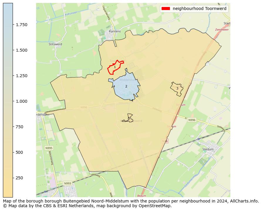 Image of the neighbourhood Toornwerd at the map. This image is used as introduction to this page. This page shows a lot of information about the population in the neighbourhood Toornwerd (such as the distribution by age groups of the residents, the composition of households, whether inhabitants are natives or Dutch with an immigration background, data about the houses (numbers, types, price development, use, type of property, ...) and more (car ownership, energy consumption, ...) based on open data from the Dutch Central Bureau of Statistics and various other sources!