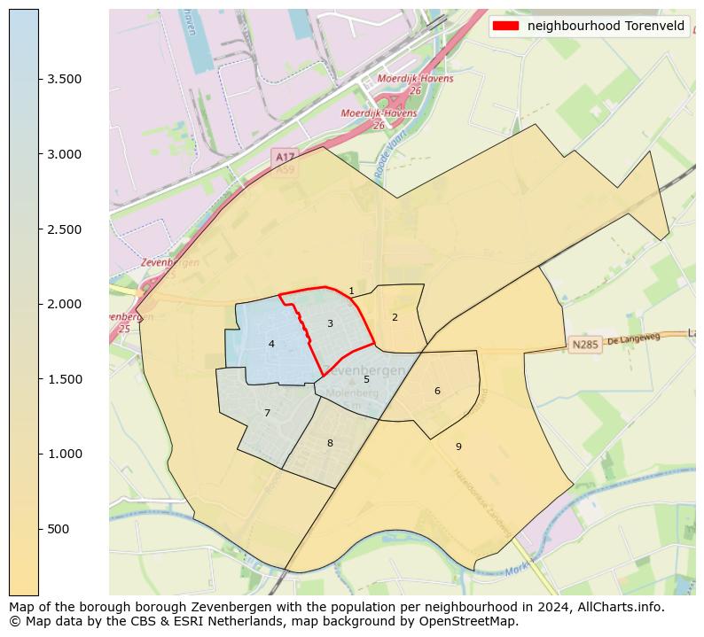 Image of the neighbourhood Torenveld at the map. This image is used as introduction to this page. This page shows a lot of information about the population in the neighbourhood Torenveld (such as the distribution by age groups of the residents, the composition of households, whether inhabitants are natives or Dutch with an immigration background, data about the houses (numbers, types, price development, use, type of property, ...) and more (car ownership, energy consumption, ...) based on open data from the Dutch Central Bureau of Statistics and various other sources!