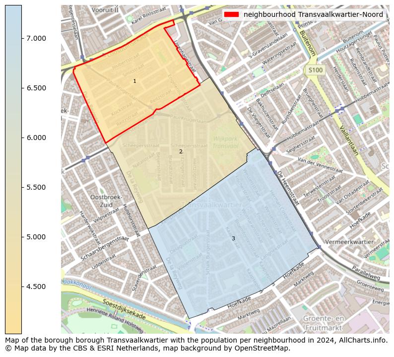 Image of the neighbourhood Transvaalkwartier-Noord at the map. This image is used as introduction to this page. This page shows a lot of information about the population in the neighbourhood Transvaalkwartier-Noord (such as the distribution by age groups of the residents, the composition of households, whether inhabitants are natives or Dutch with an immigration background, data about the houses (numbers, types, price development, use, type of property, ...) and more (car ownership, energy consumption, ...) based on open data from the Dutch Central Bureau of Statistics and various other sources!