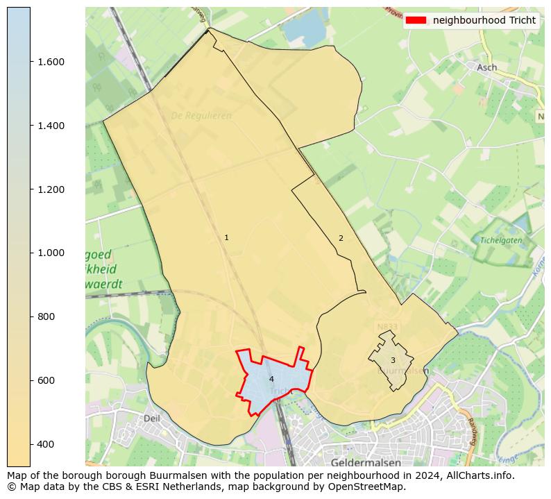 Image of the neighbourhood Tricht at the map. This image is used as introduction to this page. This page shows a lot of information about the population in the neighbourhood Tricht (such as the distribution by age groups of the residents, the composition of households, whether inhabitants are natives or Dutch with an immigration background, data about the houses (numbers, types, price development, use, type of property, ...) and more (car ownership, energy consumption, ...) based on open data from the Dutch Central Bureau of Statistics and various other sources!