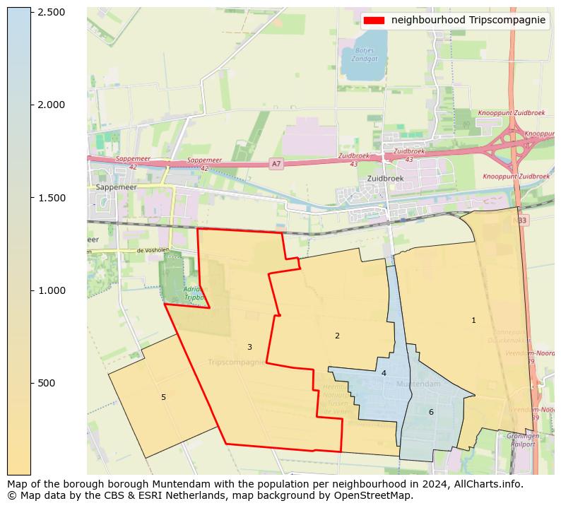 Image of the neighbourhood Tripscompagnie at the map. This image is used as introduction to this page. This page shows a lot of information about the population in the neighbourhood Tripscompagnie (such as the distribution by age groups of the residents, the composition of households, whether inhabitants are natives or Dutch with an immigration background, data about the houses (numbers, types, price development, use, type of property, ...) and more (car ownership, energy consumption, ...) based on open data from the Dutch Central Bureau of Statistics and various other sources!