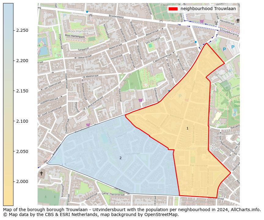 Image of the neighbourhood Trouwlaan at the map. This image is used as introduction to this page. This page shows a lot of information about the population in the neighbourhood Trouwlaan (such as the distribution by age groups of the residents, the composition of households, whether inhabitants are natives or Dutch with an immigration background, data about the houses (numbers, types, price development, use, type of property, ...) and more (car ownership, energy consumption, ...) based on open data from the Dutch Central Bureau of Statistics and various other sources!