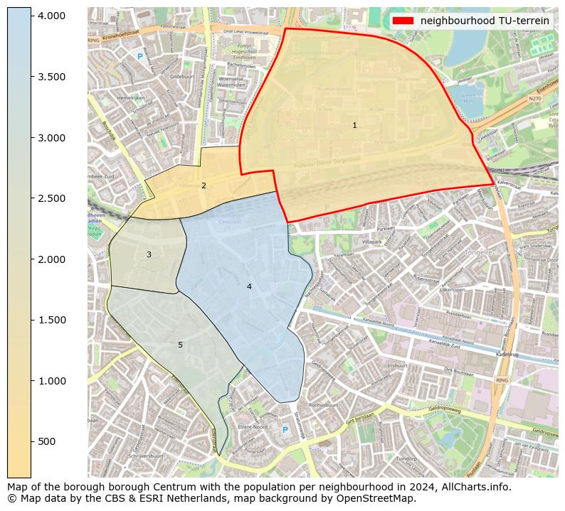 Image of the neighbourhood TU-terrein at the map. This image is used as introduction to this page. This page shows a lot of information about the population in the neighbourhood TU-terrein (such as the distribution by age groups of the residents, the composition of households, whether inhabitants are natives or Dutch with an immigration background, data about the houses (numbers, types, price development, use, type of property, ...) and more (car ownership, energy consumption, ...) based on open data from the Dutch Central Bureau of Statistics and various other sources!