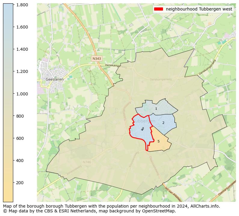 Image of the neighbourhood Tubbergen west at the map. This image is used as introduction to this page. This page shows a lot of information about the population in the neighbourhood Tubbergen west (such as the distribution by age groups of the residents, the composition of households, whether inhabitants are natives or Dutch with an immigration background, data about the houses (numbers, types, price development, use, type of property, ...) and more (car ownership, energy consumption, ...) based on open data from the Dutch Central Bureau of Statistics and various other sources!