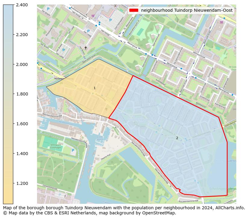 Image of the neighbourhood Tuindorp Nieuwendam-Oost at the map. This image is used as introduction to this page. This page shows a lot of information about the population in the neighbourhood Tuindorp Nieuwendam-Oost (such as the distribution by age groups of the residents, the composition of households, whether inhabitants are natives or Dutch with an immigration background, data about the houses (numbers, types, price development, use, type of property, ...) and more (car ownership, energy consumption, ...) based on open data from the Dutch Central Bureau of Statistics and various other sources!