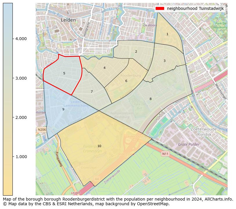 Image of the neighbourhood Tuinstadwijk at the map. This image is used as introduction to this page. This page shows a lot of information about the population in the neighbourhood Tuinstadwijk (such as the distribution by age groups of the residents, the composition of households, whether inhabitants are natives or Dutch with an immigration background, data about the houses (numbers, types, price development, use, type of property, ...) and more (car ownership, energy consumption, ...) based on open data from the Dutch Central Bureau of Statistics and various other sources!