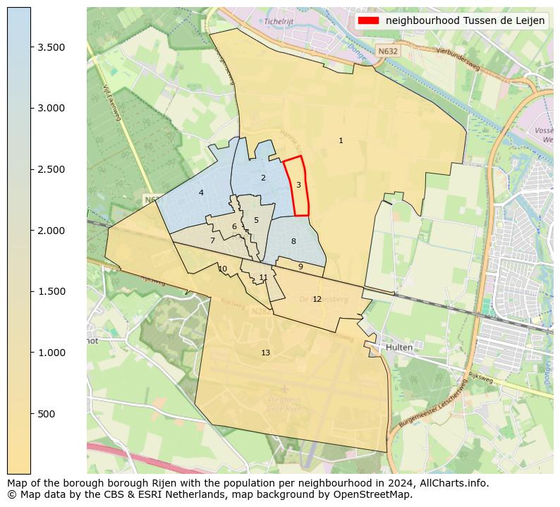 Image of the neighbourhood Tussen de Leijen at the map. This image is used as introduction to this page. This page shows a lot of information about the population in the neighbourhood Tussen de Leijen (such as the distribution by age groups of the residents, the composition of households, whether inhabitants are natives or Dutch with an immigration background, data about the houses (numbers, types, price development, use, type of property, ...) and more (car ownership, energy consumption, ...) based on open data from the Dutch Central Bureau of Statistics and various other sources!