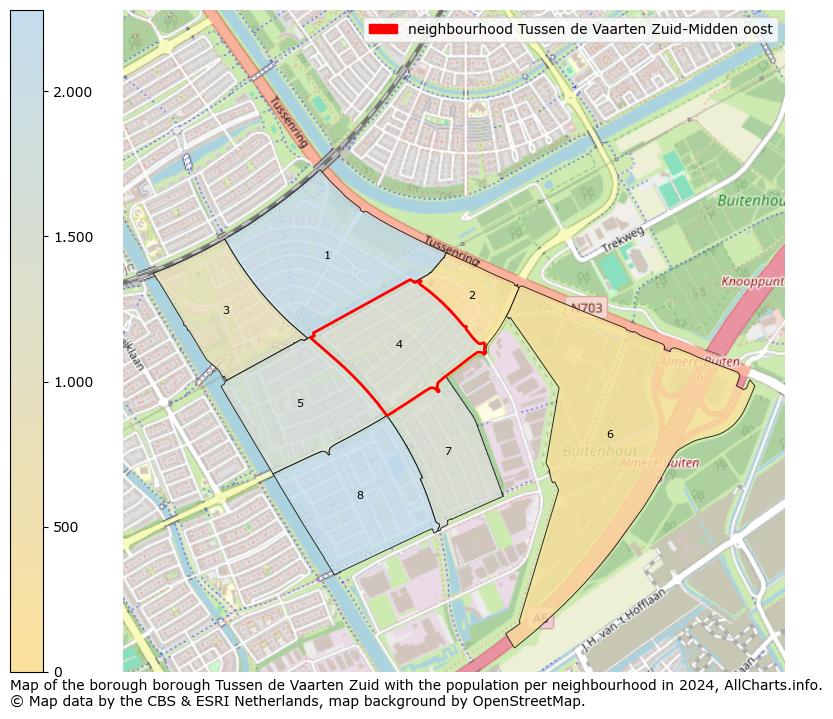 Image of the neighbourhood Tussen de Vaarten Zuid-Midden oost at the map. This image is used as introduction to this page. This page shows a lot of information about the population in the neighbourhood Tussen de Vaarten Zuid-Midden oost (such as the distribution by age groups of the residents, the composition of households, whether inhabitants are natives or Dutch with an immigration background, data about the houses (numbers, types, price development, use, type of property, ...) and more (car ownership, energy consumption, ...) based on open data from the Dutch Central Bureau of Statistics and various other sources!