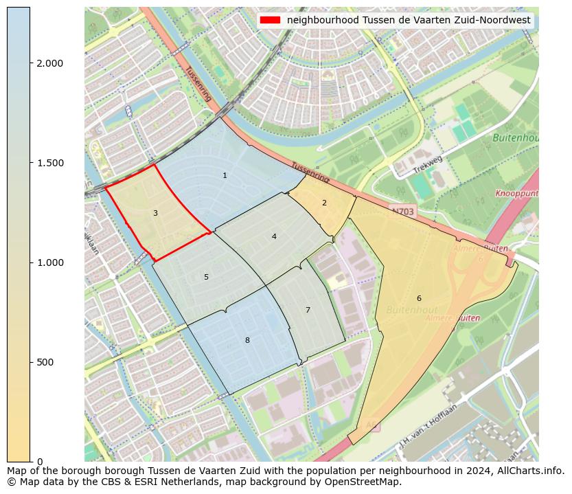 Image of the neighbourhood Tussen de Vaarten Zuid-Noordwest at the map. This image is used as introduction to this page. This page shows a lot of information about the population in the neighbourhood Tussen de Vaarten Zuid-Noordwest (such as the distribution by age groups of the residents, the composition of households, whether inhabitants are natives or Dutch with an immigration background, data about the houses (numbers, types, price development, use, type of property, ...) and more (car ownership, energy consumption, ...) based on open data from the Dutch Central Bureau of Statistics and various other sources!