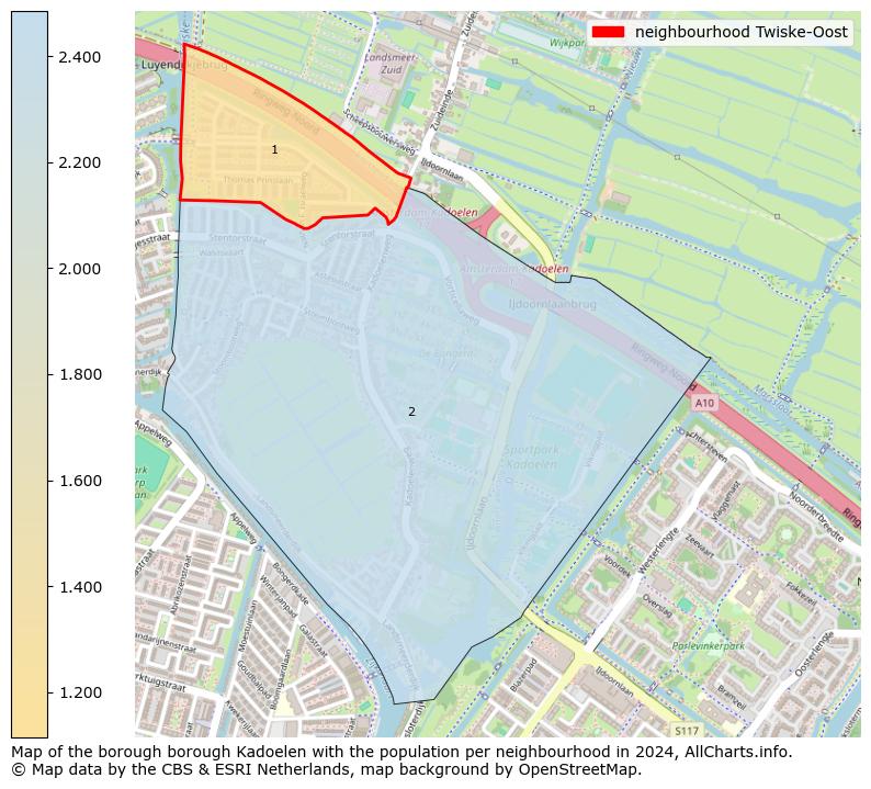 Image of the neighbourhood Twiske-Oost at the map. This image is used as introduction to this page. This page shows a lot of information about the population in the neighbourhood Twiske-Oost (such as the distribution by age groups of the residents, the composition of households, whether inhabitants are natives or Dutch with an immigration background, data about the houses (numbers, types, price development, use, type of property, ...) and more (car ownership, energy consumption, ...) based on open data from the Dutch Central Bureau of Statistics and various other sources!