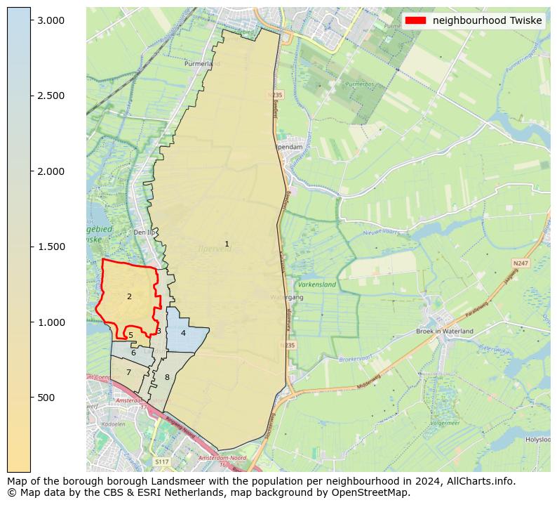 Image of the neighbourhood Twiske at the map. This image is used as introduction to this page. This page shows a lot of information about the population in the neighbourhood Twiske (such as the distribution by age groups of the residents, the composition of households, whether inhabitants are natives or Dutch with an immigration background, data about the houses (numbers, types, price development, use, type of property, ...) and more (car ownership, energy consumption, ...) based on open data from the Dutch Central Bureau of Statistics and various other sources!