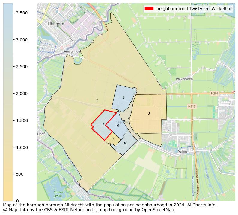 Image of the neighbourhood Twistvlied-Wickelhof at the map. This image is used as introduction to this page. This page shows a lot of information about the population in the neighbourhood Twistvlied-Wickelhof (such as the distribution by age groups of the residents, the composition of households, whether inhabitants are natives or Dutch with an immigration background, data about the houses (numbers, types, price development, use, type of property, ...) and more (car ownership, energy consumption, ...) based on open data from the Dutch Central Bureau of Statistics and various other sources!