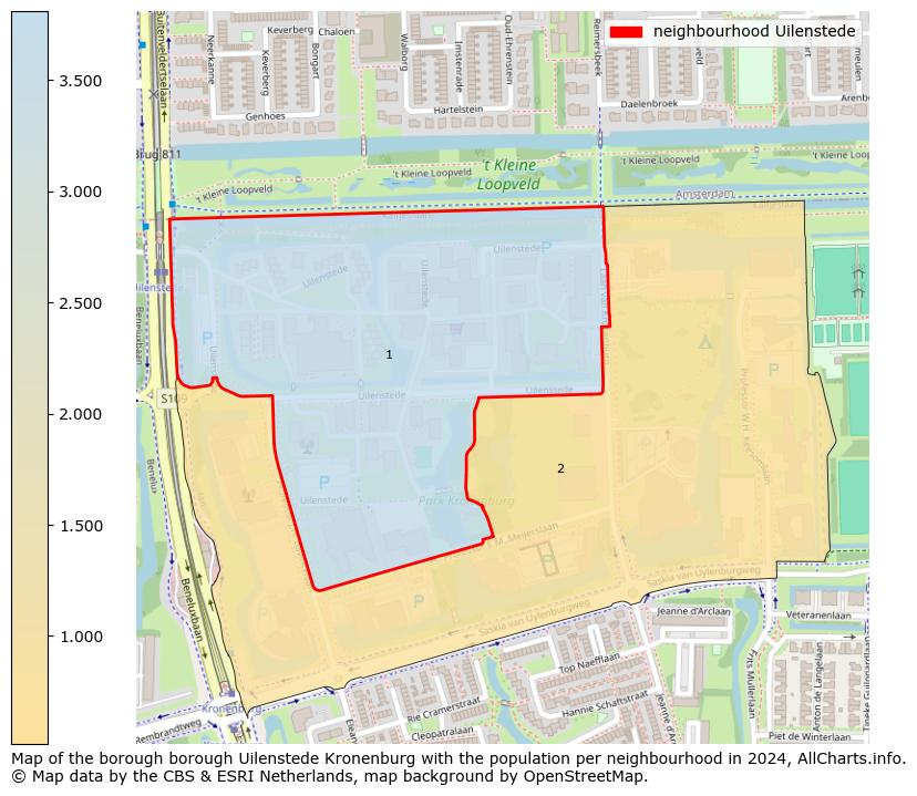 Image of the neighbourhood Uilenstede at the map. This image is used as introduction to this page. This page shows a lot of information about the population in the neighbourhood Uilenstede (such as the distribution by age groups of the residents, the composition of households, whether inhabitants are natives or Dutch with an immigration background, data about the houses (numbers, types, price development, use, type of property, ...) and more (car ownership, energy consumption, ...) based on open data from the Dutch Central Bureau of Statistics and various other sources!