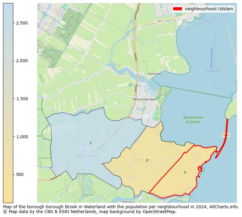 Image of the neighbourhood Uitdam at the map. This image is used as introduction to this page. This page shows a lot of information about the population in the neighbourhood Uitdam (such as the distribution by age groups of the residents, the composition of households, whether inhabitants are natives or Dutch with an immigration background, data about the houses (numbers, types, price development, use, type of property, ...) and more (car ownership, energy consumption, ...) based on open data from the Dutch Central Bureau of Statistics and various other sources!