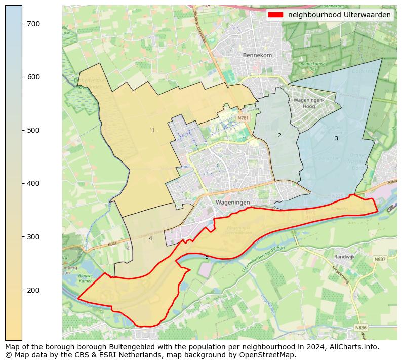 Image of the neighbourhood Uiterwaarden at the map. This image is used as introduction to this page. This page shows a lot of information about the population in the neighbourhood Uiterwaarden (such as the distribution by age groups of the residents, the composition of households, whether inhabitants are natives or Dutch with an immigration background, data about the houses (numbers, types, price development, use, type of property, ...) and more (car ownership, energy consumption, ...) based on open data from the Dutch Central Bureau of Statistics and various other sources!