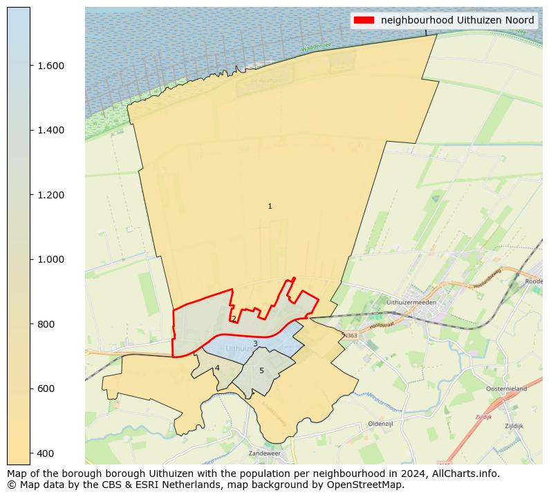 Image of the neighbourhood Uithuizen Noord at the map. This image is used as introduction to this page. This page shows a lot of information about the population in the neighbourhood Uithuizen Noord (such as the distribution by age groups of the residents, the composition of households, whether inhabitants are natives or Dutch with an immigration background, data about the houses (numbers, types, price development, use, type of property, ...) and more (car ownership, energy consumption, ...) based on open data from the Dutch Central Bureau of Statistics and various other sources!