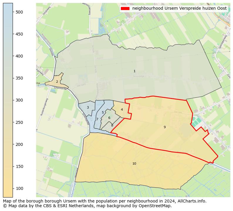 Image of the neighbourhood Ursem Verspreide huizen Oost at the map. This image is used as introduction to this page. This page shows a lot of information about the population in the neighbourhood Ursem Verspreide huizen Oost (such as the distribution by age groups of the residents, the composition of households, whether inhabitants are natives or Dutch with an immigration background, data about the houses (numbers, types, price development, use, type of property, ...) and more (car ownership, energy consumption, ...) based on open data from the Dutch Central Bureau of Statistics and various other sources!