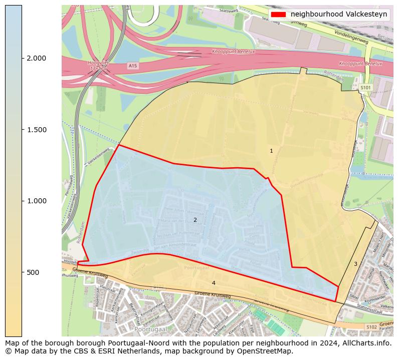 Image of the neighbourhood Valckesteyn at the map. This image is used as introduction to this page. This page shows a lot of information about the population in the neighbourhood Valckesteyn (such as the distribution by age groups of the residents, the composition of households, whether inhabitants are natives or Dutch with an immigration background, data about the houses (numbers, types, price development, use, type of property, ...) and more (car ownership, energy consumption, ...) based on open data from the Dutch Central Bureau of Statistics and various other sources!