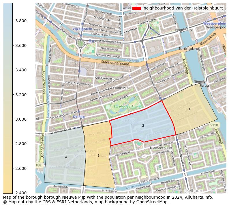 Image of the neighbourhood Van der Helstpleinbuurt at the map. This image is used as introduction to this page. This page shows a lot of information about the population in the neighbourhood Van der Helstpleinbuurt (such as the distribution by age groups of the residents, the composition of households, whether inhabitants are natives or Dutch with an immigration background, data about the houses (numbers, types, price development, use, type of property, ...) and more (car ownership, energy consumption, ...) based on open data from the Dutch Central Bureau of Statistics and various other sources!