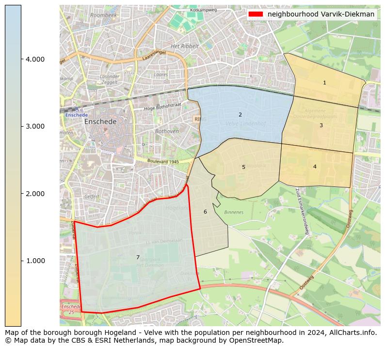 Image of the neighbourhood Varvik-Diekman at the map. This image is used as introduction to this page. This page shows a lot of information about the population in the neighbourhood Varvik-Diekman (such as the distribution by age groups of the residents, the composition of households, whether inhabitants are natives or Dutch with an immigration background, data about the houses (numbers, types, price development, use, type of property, ...) and more (car ownership, energy consumption, ...) based on open data from the Dutch Central Bureau of Statistics and various other sources!