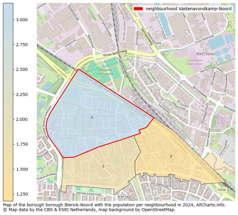 Image of the neighbourhood Vastenavondkamp-Noord at the map. This image is used as introduction to this page. This page shows a lot of information about the population in the neighbourhood Vastenavondkamp-Noord (such as the distribution by age groups of the residents, the composition of households, whether inhabitants are natives or Dutch with an immigration background, data about the houses (numbers, types, price development, use, type of property, ...) and more (car ownership, energy consumption, ...) based on open data from the Dutch Central Bureau of Statistics and various other sources!