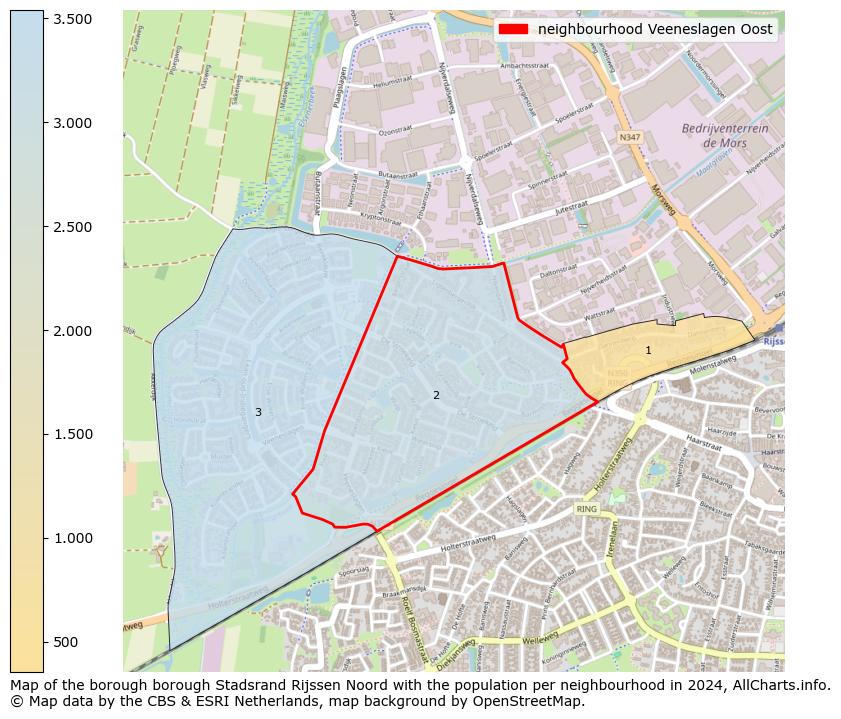 Image of the neighbourhood Veeneslagen Oost at the map. This image is used as introduction to this page. This page shows a lot of information about the population in the neighbourhood Veeneslagen Oost (such as the distribution by age groups of the residents, the composition of households, whether inhabitants are natives or Dutch with an immigration background, data about the houses (numbers, types, price development, use, type of property, ...) and more (car ownership, energy consumption, ...) based on open data from the Dutch Central Bureau of Statistics and various other sources!