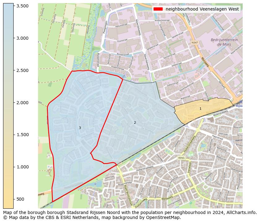 Image of the neighbourhood Veeneslagen West at the map. This image is used as introduction to this page. This page shows a lot of information about the population in the neighbourhood Veeneslagen West (such as the distribution by age groups of the residents, the composition of households, whether inhabitants are natives or Dutch with an immigration background, data about the houses (numbers, types, price development, use, type of property, ...) and more (car ownership, energy consumption, ...) based on open data from the Dutch Central Bureau of Statistics and various other sources!