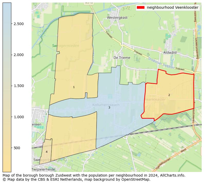 Image of the neighbourhood Veenklooster at the map. This image is used as introduction to this page. This page shows a lot of information about the population in the neighbourhood Veenklooster (such as the distribution by age groups of the residents, the composition of households, whether inhabitants are natives or Dutch with an immigration background, data about the houses (numbers, types, price development, use, type of property, ...) and more (car ownership, energy consumption, ...) based on open data from the Dutch Central Bureau of Statistics and various other sources!